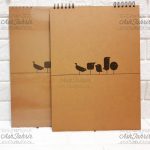 دفتر طراحی A3 طرح پرندگان