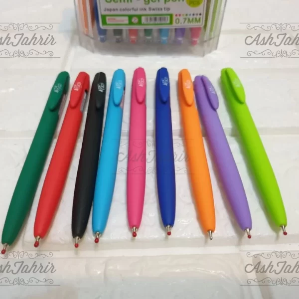 خودکار ژله ای فشاری رنگی ریکو Rico