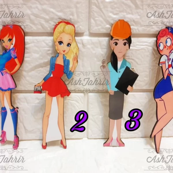 بوک مارک چوبی دخترانه