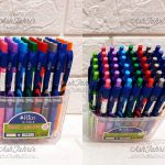 خودکار ژله ای فشاری رنگی طرح دار ریکو Rico