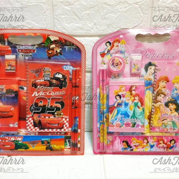 ست لوازم تحریر 9 تیکه دخترانه و پسرانه STATIONARY SET FOR GIRLS AND BOYS