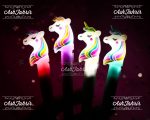 خودکار ژله ای یونیکورن چراغ دار - تصویر 2