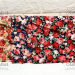 پوشه دکمه دار پارچه ای گل گلی