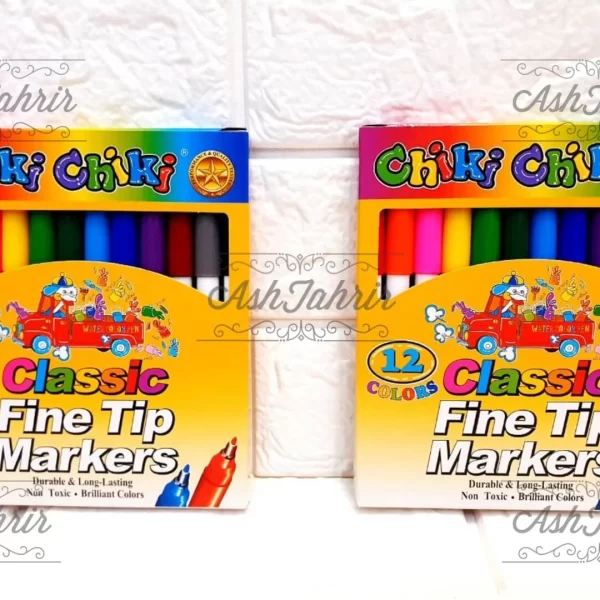 ماژیک رنگ آمیزی 12 رنگ چیکی چیکی Chiki Chiki