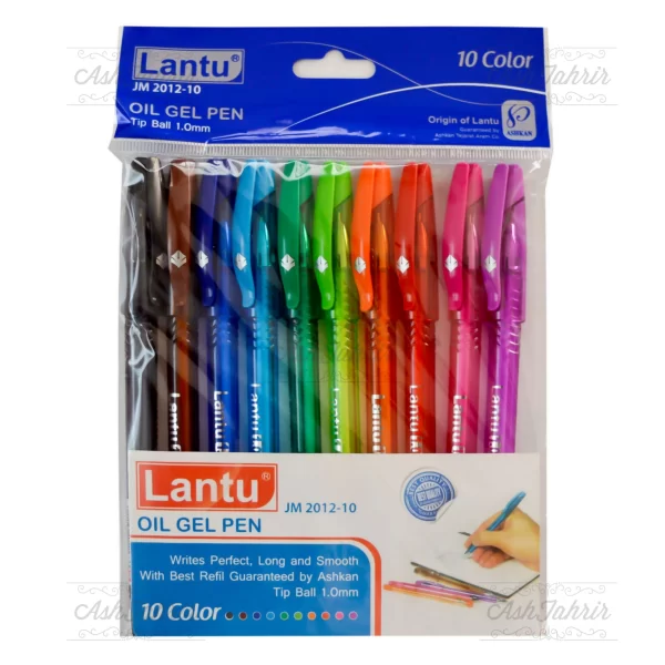 خودکار 10 رنگ ژله ای لانتو Lantu Oil Gel Pen