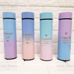 فلاسک استیل دماسنج دار دیجیتالی دو رنگ