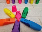 ماژیک هایلایت مینی طرح ایموجی اسکول فنس School fans - تصویر 2