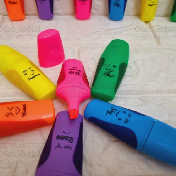 ماژیک هایلایت مینی طرح ایموجی اسکول فنس School fans