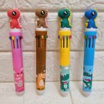 خودکار 10 رنگ فشاری دایناسور