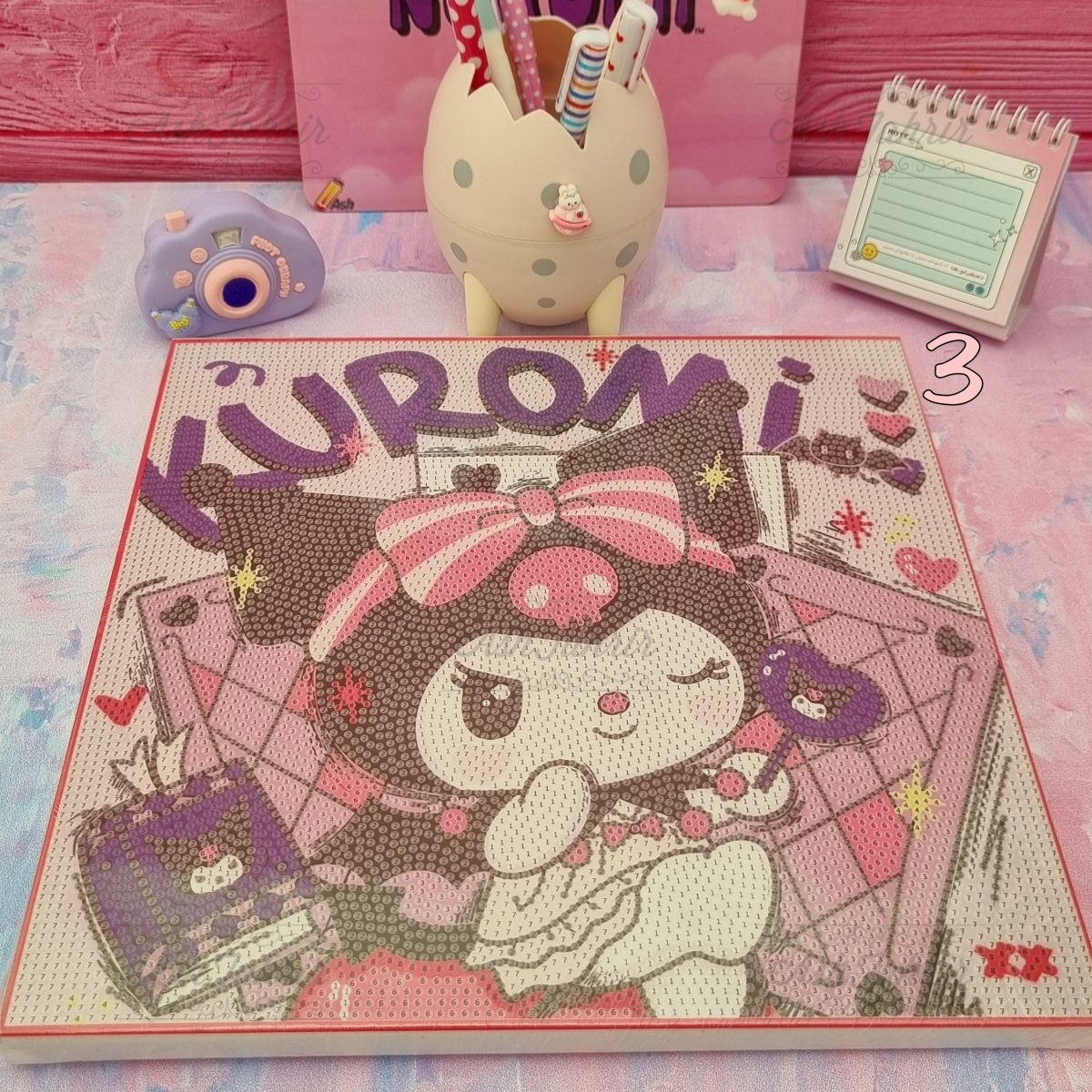 نقاشی الماسی کرومی و ملودی Kuromi & My Melody - تصویر 3