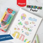 مداد رنگی 12 رنگ پاستلی مپد Maped Colorpeps Pastel - تصویر 6