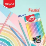 مداد رنگی 12 رنگ پاستلی مپد Maped Colorpeps Pastel - تصویر 7